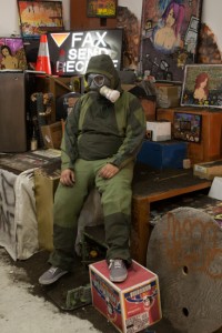 Joesph Aponte in front of his installation. ©Pernilla Persson 2012