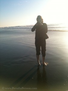 Pernilla @ the beach