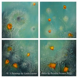 © 4-in-1, Oil Paintings by Linda Larson. Photo by Pernilla Persson 2012