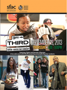 Poster SFAC/KALW for 3rd on Third event