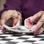 Sheila playing cards at Bayview Senior Center