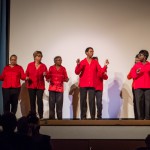 Linedance performance of seniors from the Bayview Senior Center