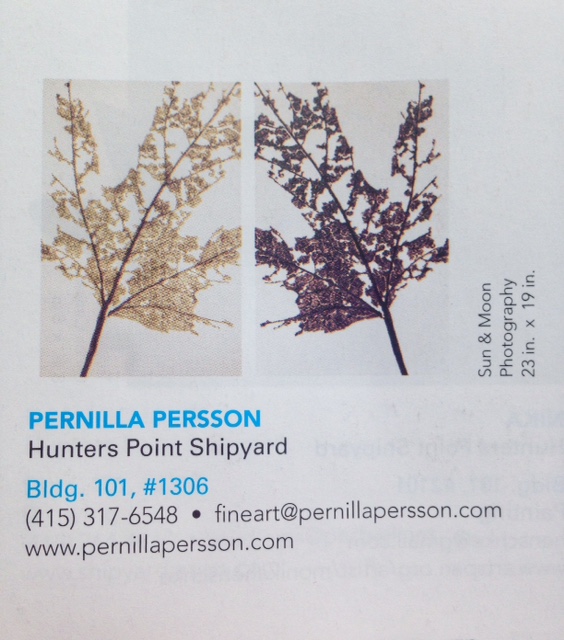 This is where I can be found @ Open Studios ©PernillaPersson.com 2014