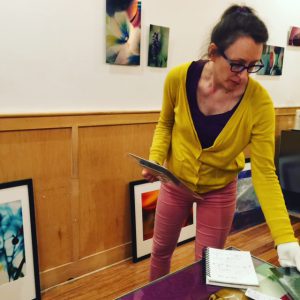 Hanging my work today at the Ella Gallery. ©PernillaPersson.com 2016