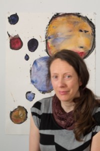 Me in front of Julia Agusta Morris artwork during a photo shoot. ©PernillaPersson.com